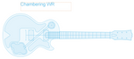 Gibson Les Paul Guitar Template MDF 0.50"