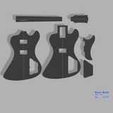 Gibson RD 79" Style Guitar Template MDF 0.50"