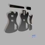 Gibson RD 79 Style Guitar Template MDF 0.50"