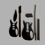 RB Guitar Template MDF 0.50"