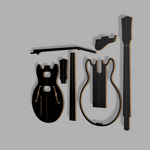 Gibson ES-339 Guitar Template MDF 0.50"