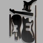 Fender Duo Sonic Guitar Template 0.50" MDF