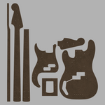 Fender Precision Bass '57 Bass Template 0.50" MDF