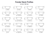 Fender Neck Shaping Templates MDF 0.50"