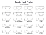 Fender Neck Shaping Templates MDF 0.50"
